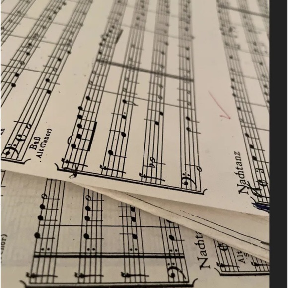 Music Sheet Bundle Pack Junk journal Crafts Scrapbook 100 vintage Pages - Picture 2 of 6